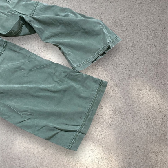 American Eagle Outfitters Green Super High Rise Wide Leg Baggy Pants - Picture 5 of 8